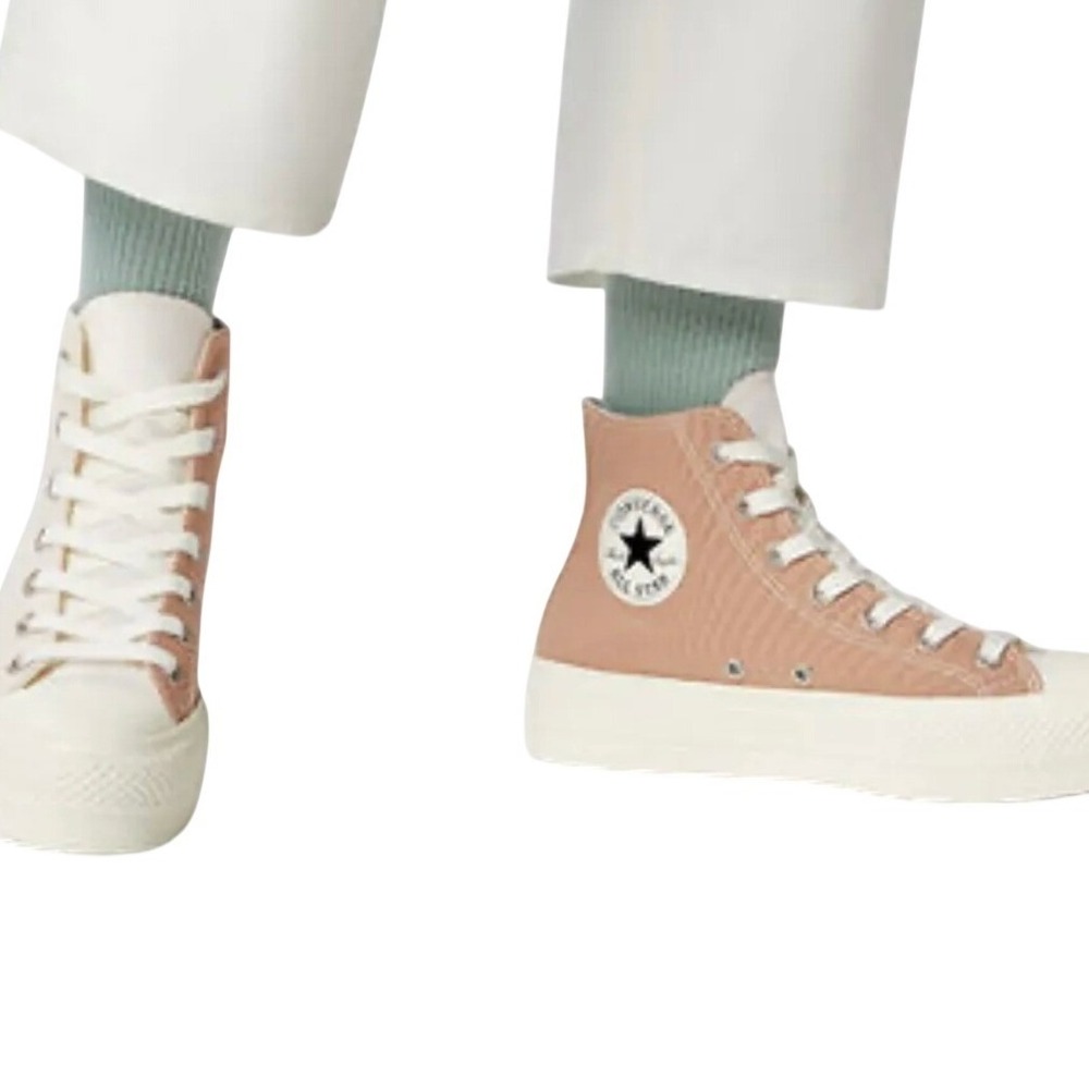 Converse Chuck Taylor All Star Lift Platform High Top Tri panel Neutral Earth 10